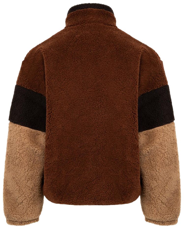 le PERE Teddy Sherpa Pullover Cocoa