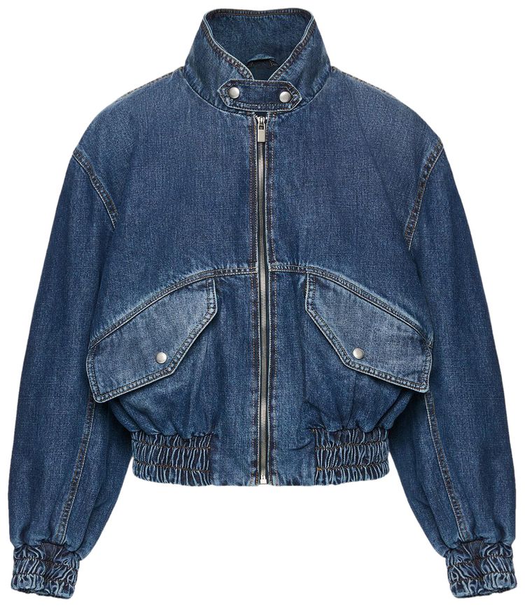 Magda Butrym Denim Jacket Dark Blue