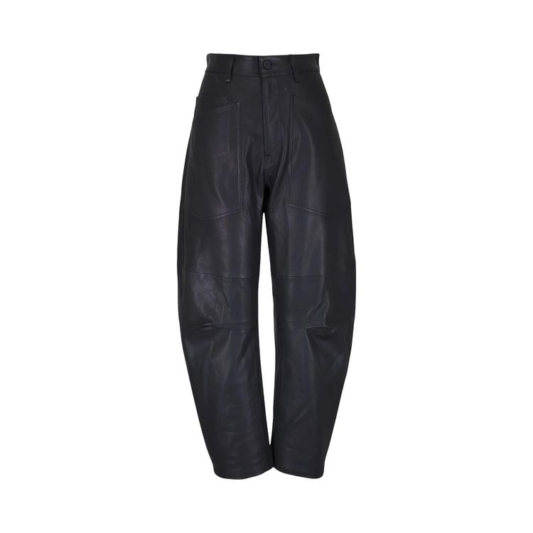 Buy Nili Lotan Shon Leather Pant 'Black' - 12826 L172 BLAC | GOAT UK