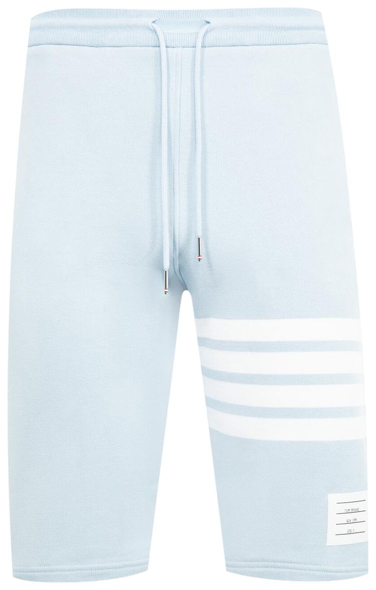 Thom Browne Classic Loopback 4 Bar Sweat Shorts Light Blue