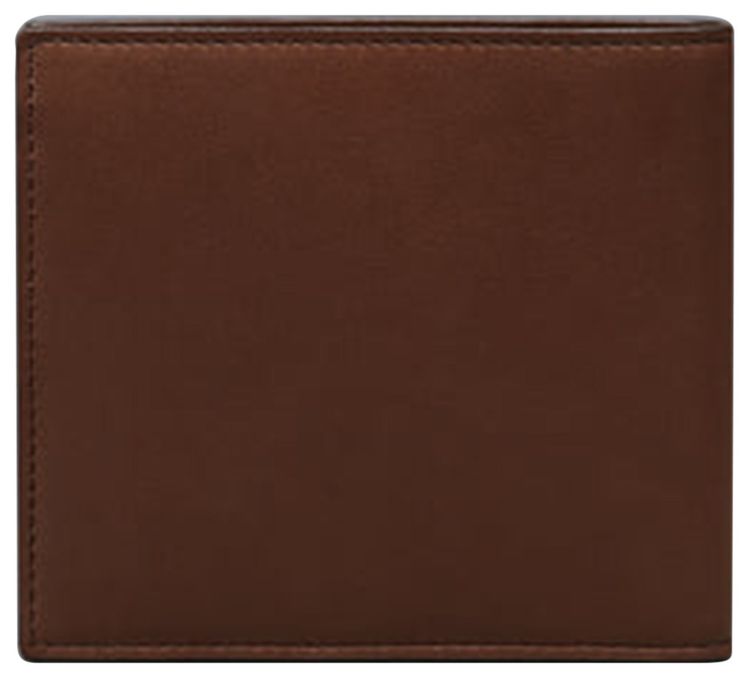 Thom Browne Billfold in Soft Calf Dark Brown