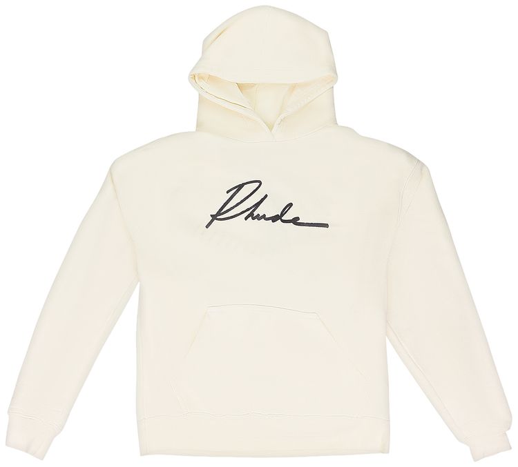 Rhude Cursive Hoodie Cream
