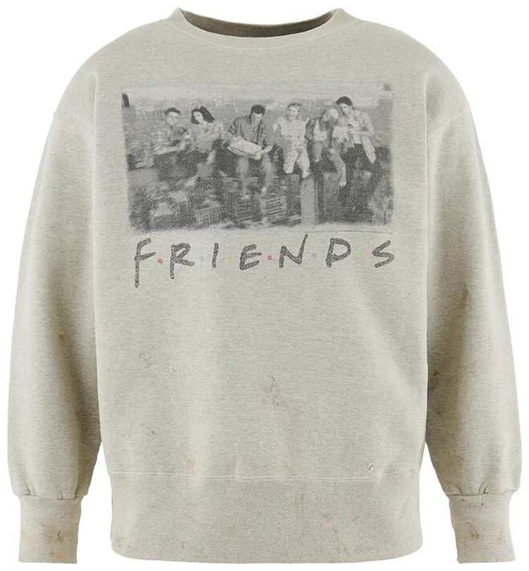 SAINT Mxxxxxx Friends Crew Neck Sweatshirt Grey