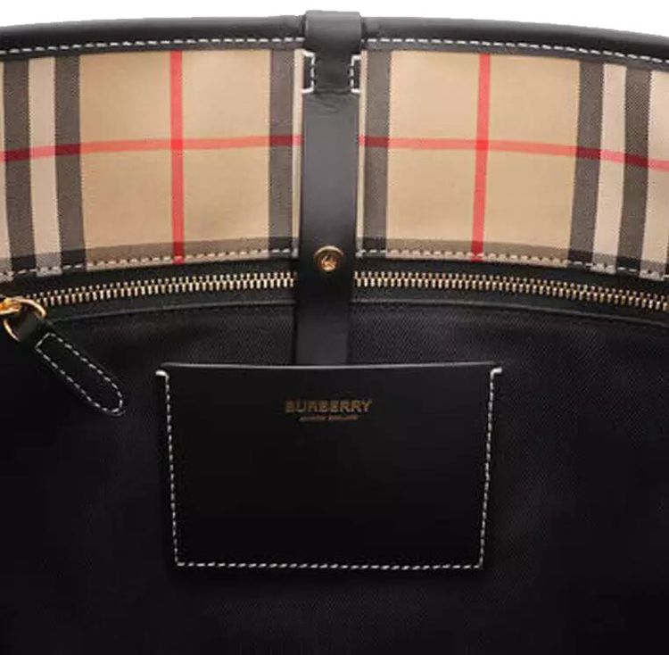 Burberry Ashby Medium Bucket Bag Brown