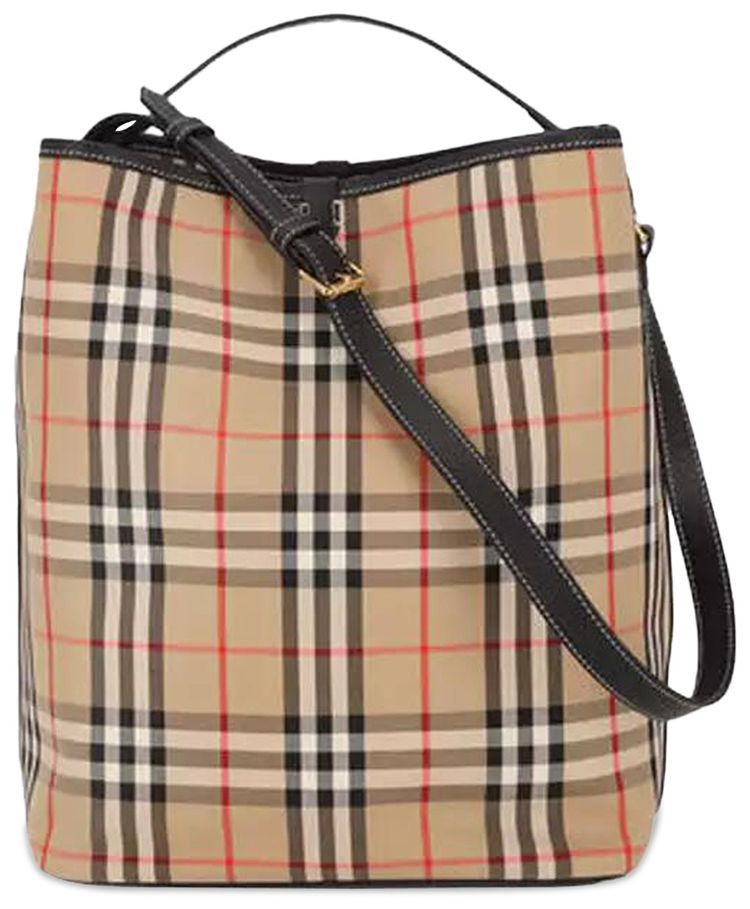 Burberry Ashby Medium Bucket Bag Brown
