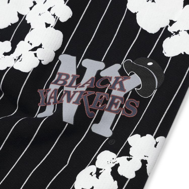 Denim Tears Pinstripe Wreath Sweatpants Black