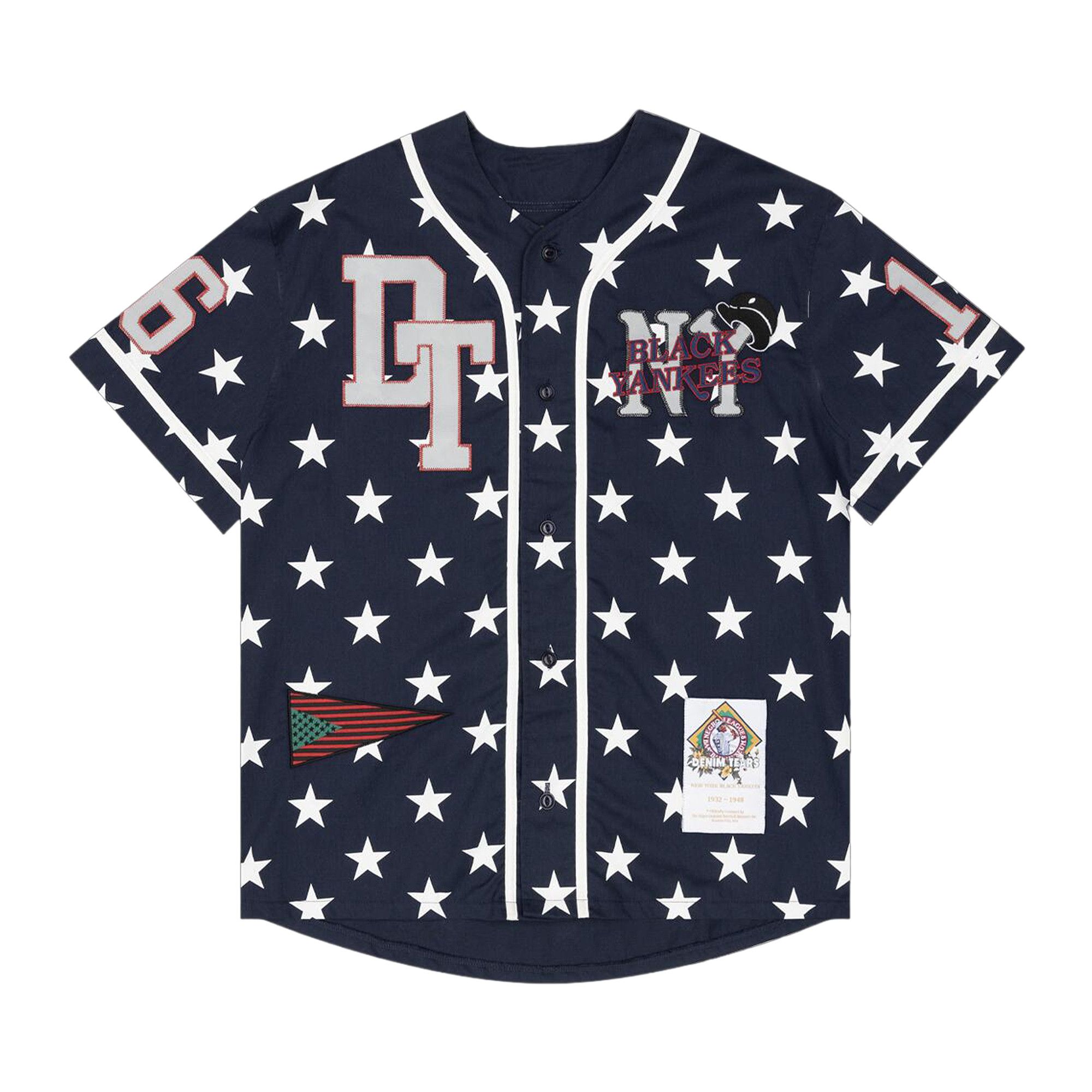 Buy Denim Tears Jenkins Baseball Jersey 'Navy' - FW25TKJ002267 | GOAT