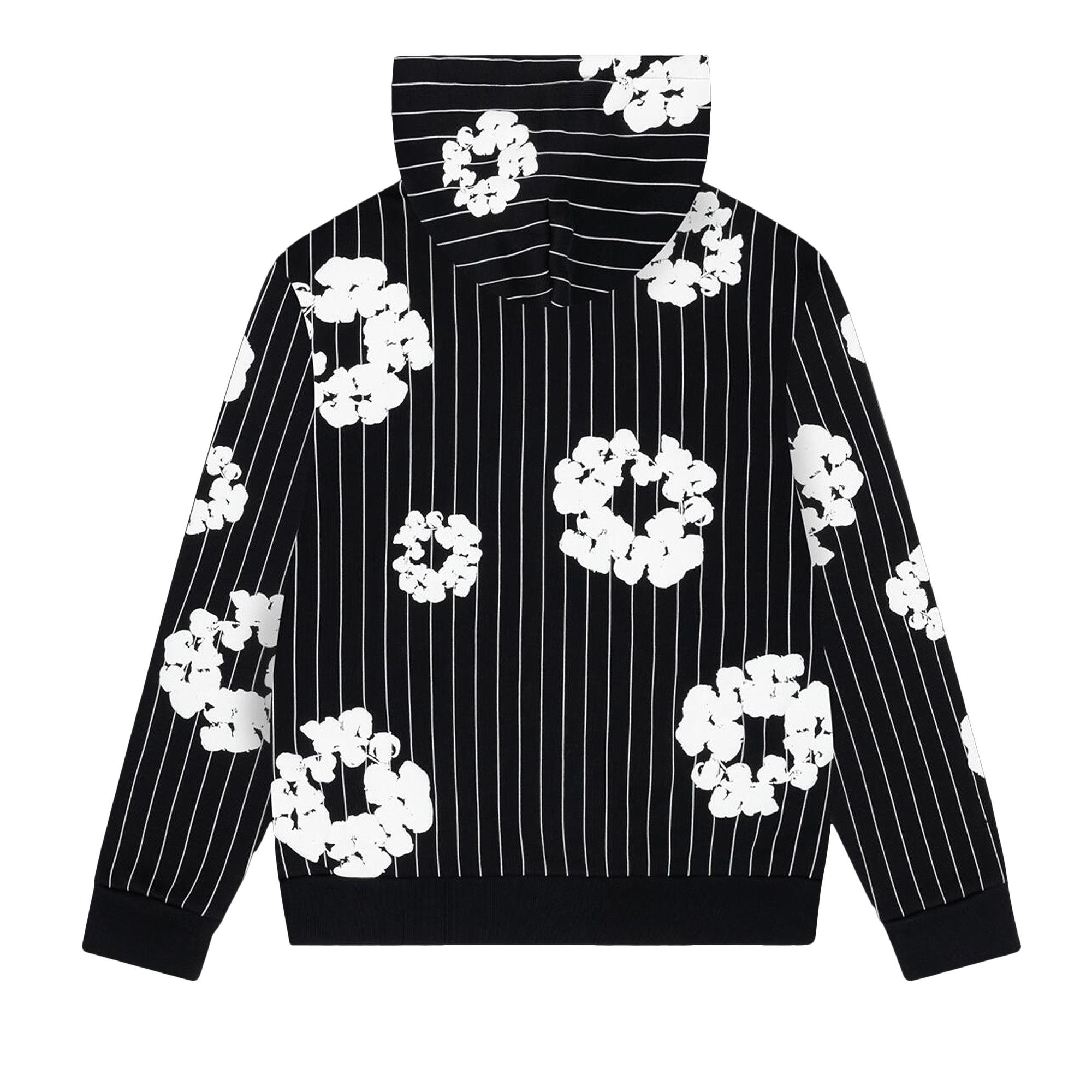 Buy Denim Tears Pinstripe Wreath Zip Hoodie 'Black