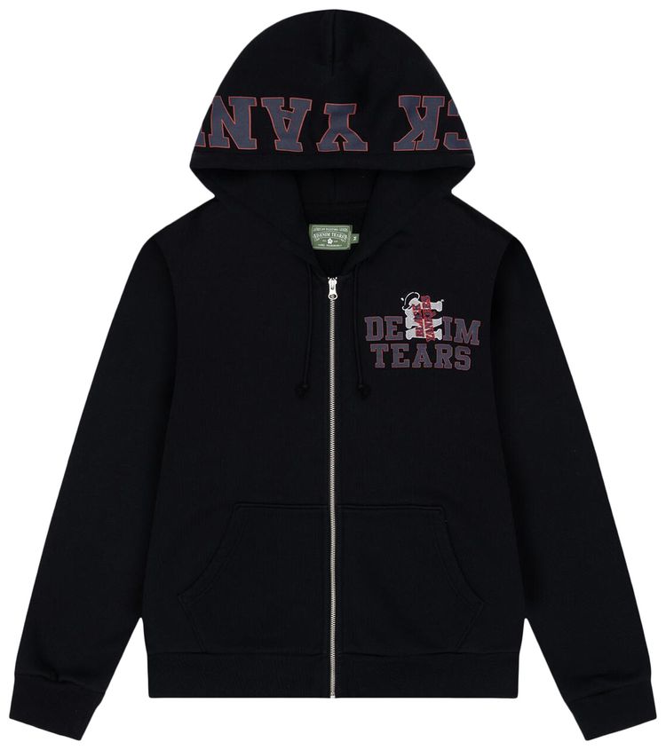 Denim Tears Yankees Zip Hoodie Black