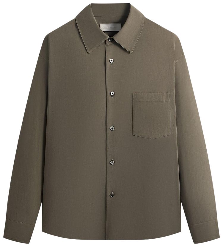 Kith 101 For Ssstein Rayon Linen Button Down Shirt Everglades