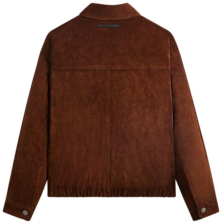 Kith 101 For Ssstein Suede Zip Front Jacket Walnut