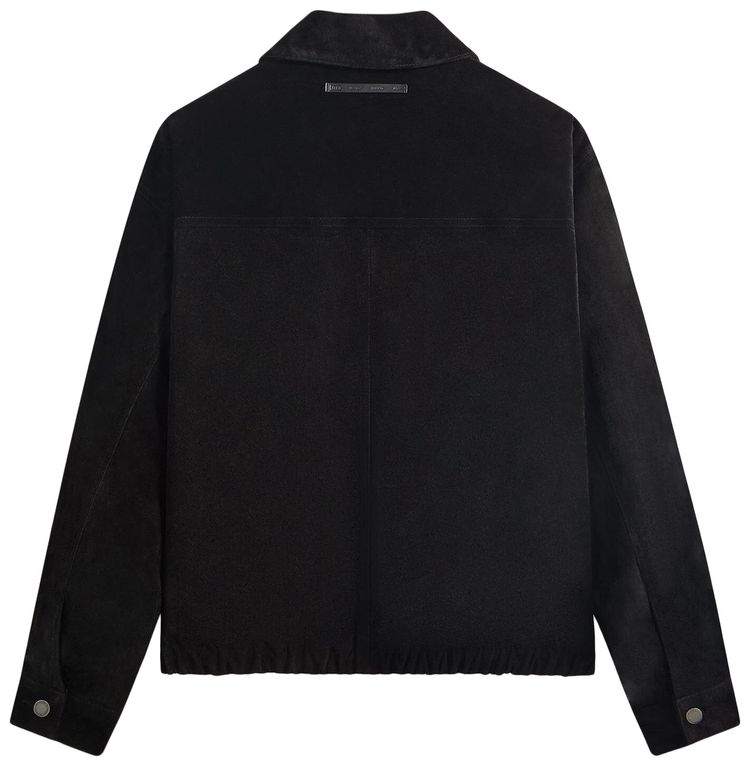 Kith 101 For Ssstein Suede Zip Front Jacket Black
