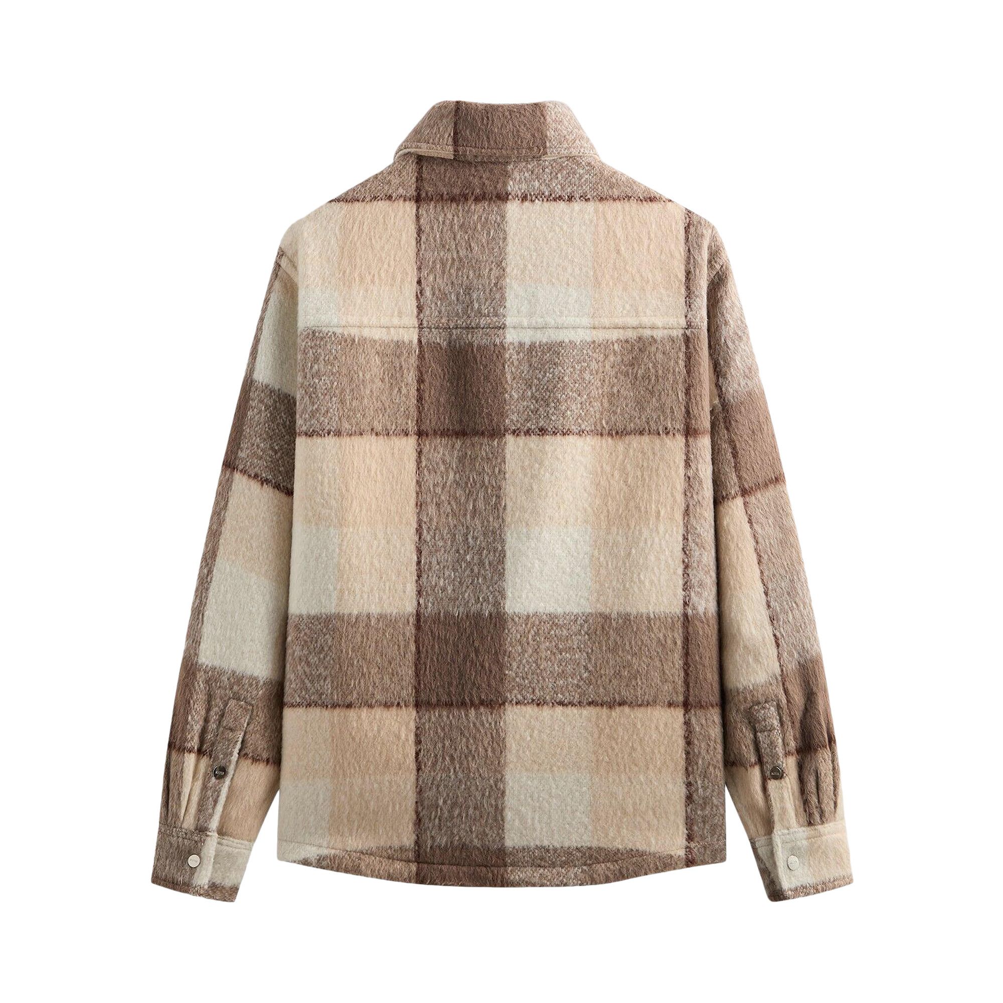 Buy Kith Brushed Plaid Sheridan Shirt Jacket 'Canvas' - KHM011021