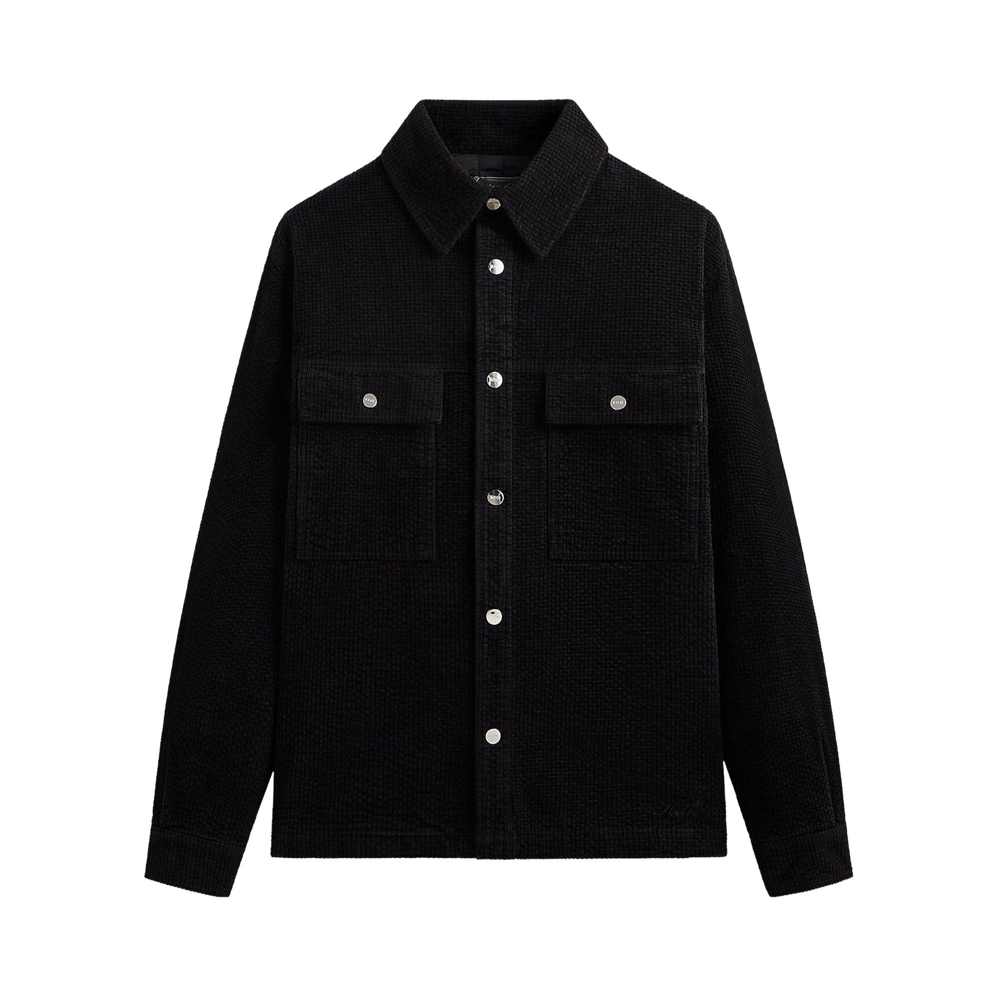 Buy Kith Chenille Ripstop Ace Shirt Jacket 'Black' - KHM010976 001