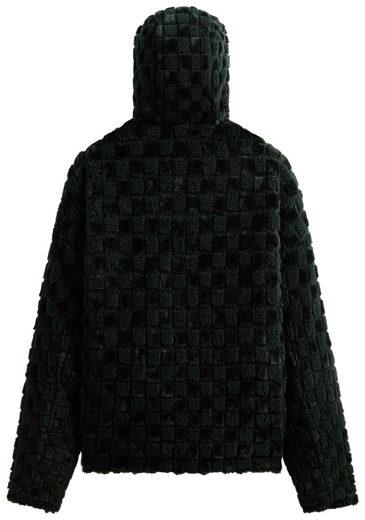 Kith Faux Fur Cropped Hoodie Bomber Stadium