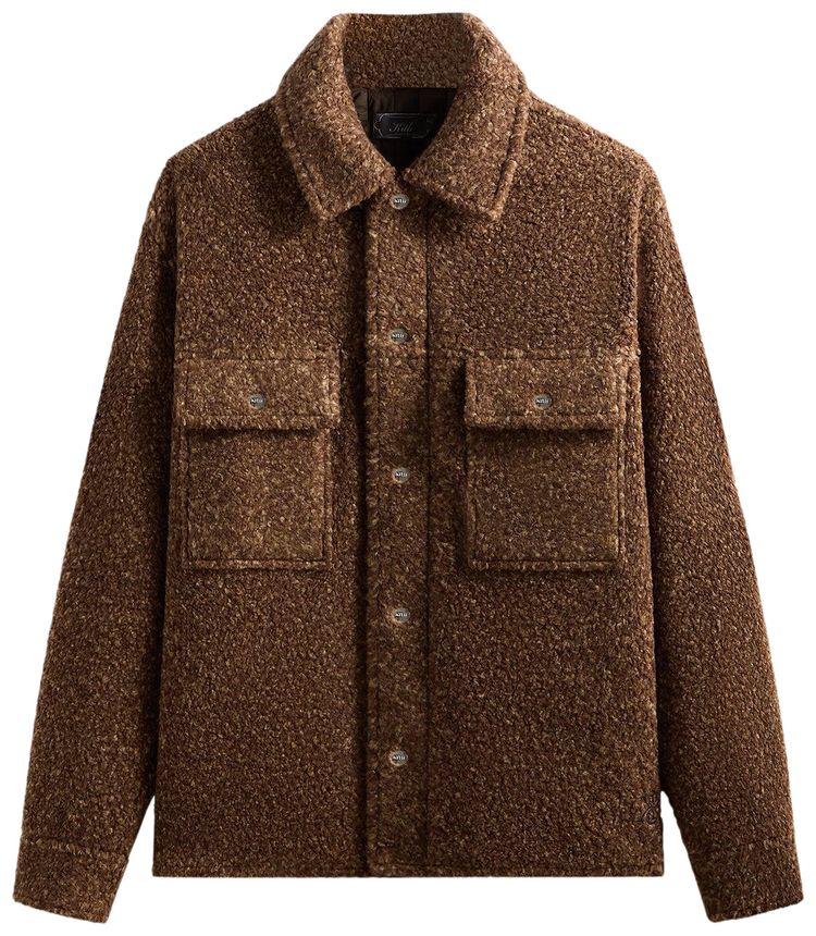 Kith Boucle Puffed Ace Shirt Jacket Terra