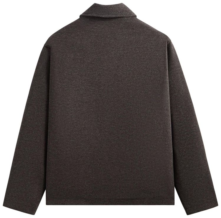 Kith Felted Jersey Lane Coaches Jacket Heather Charcoal