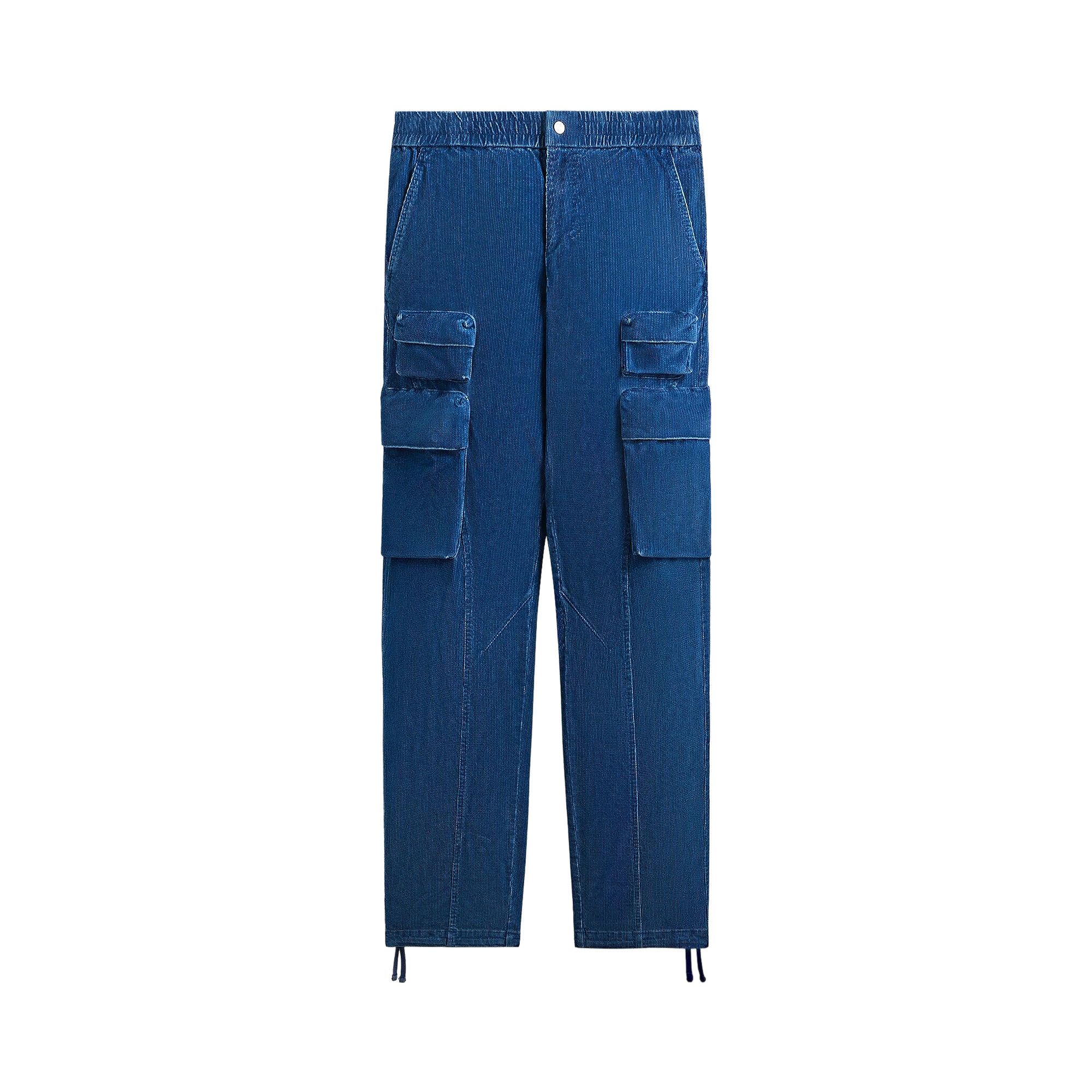 Buy Kith Indigo Corduroy Chauncey Cargo Pant 'Cyanotype