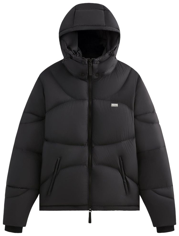 Kith Matte Stretch Taffeta Corey Puffer Black