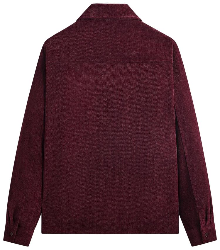 Kith Herringbone Velour Henson Buttondown Magma