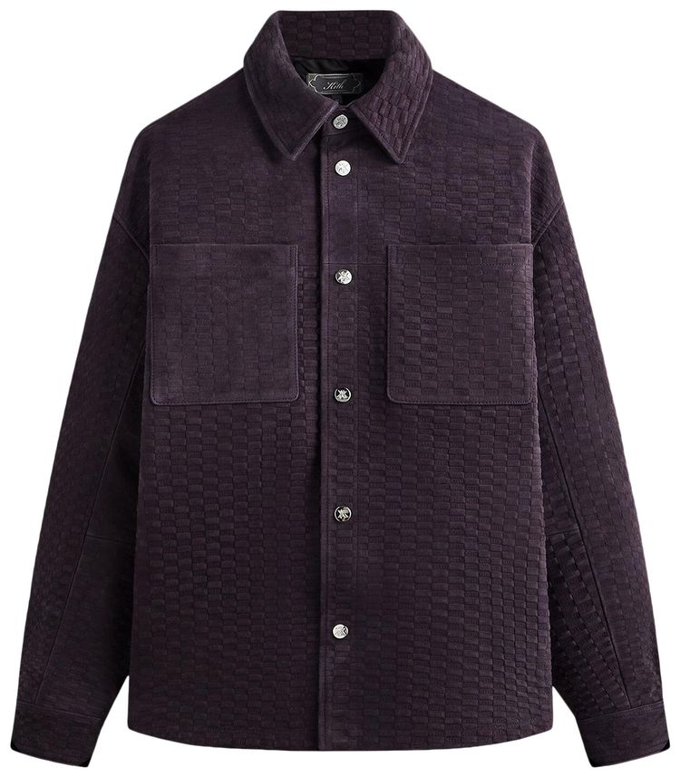 Kith Monogram Suede Apollo Ii Shirt Belladonna