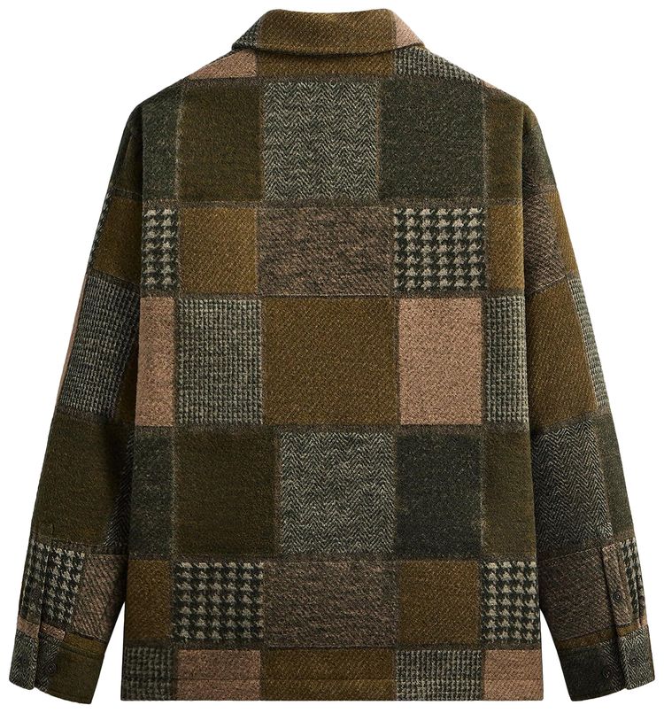 Kith Patchwork Wool Coaches Jacket Chelonian