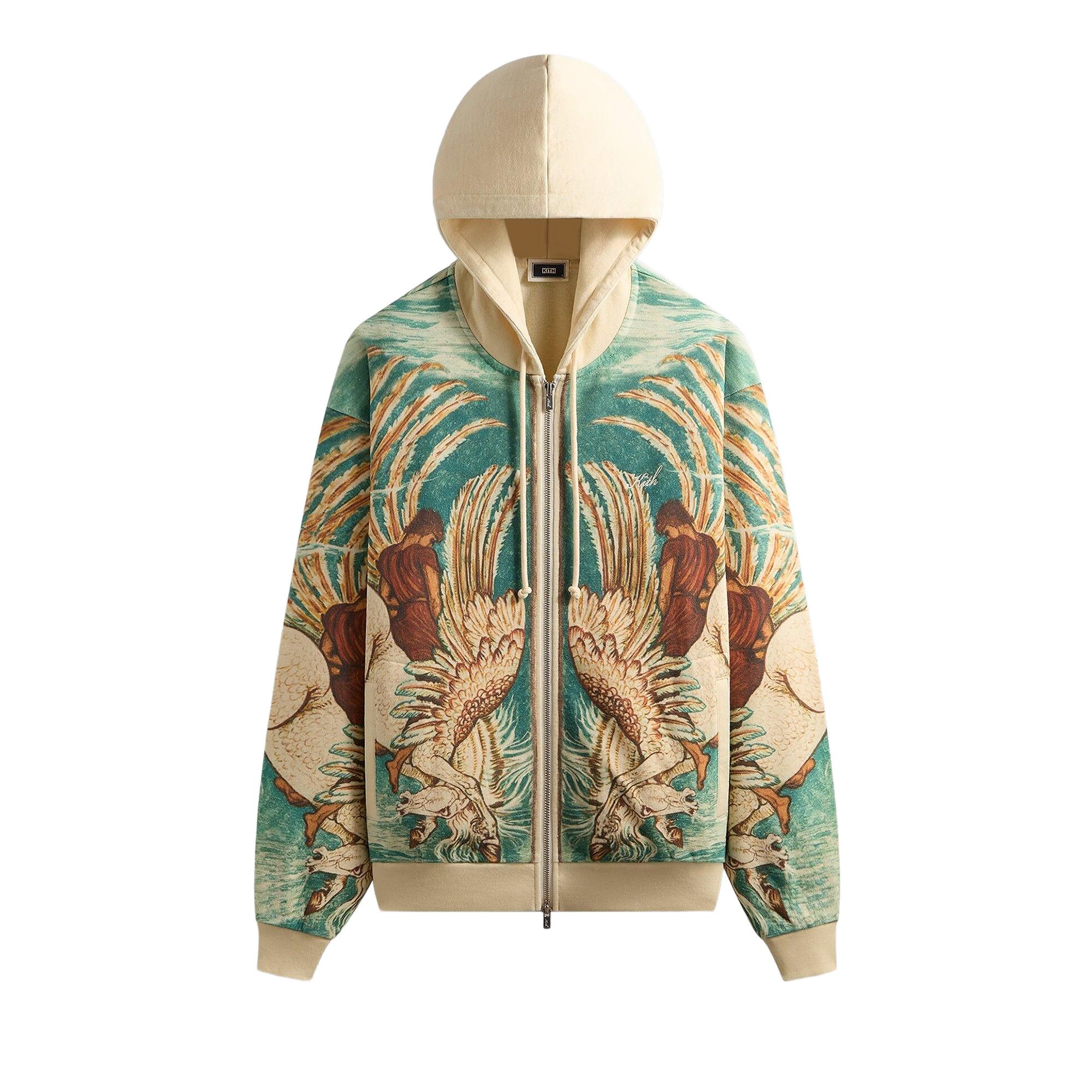 KITH NYC キスニューヨークシティ 25AW Pegasus Nelson Zip Up Hoodie ペガサス ネルソン ジップアップパーカー 25070060002640 S Sandrift トップス【中古】【KITH NYC】 Buy Kith Pegasus Nelson Zip Up Hoodie 'Sandrift' - KHM034201 104