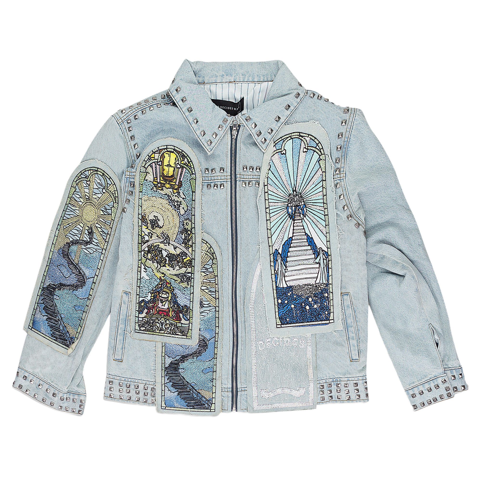 WHO DECIDES WAR デニムジャケット Who Decides Warのブラック Thread Plate デニムジャケットがセール中