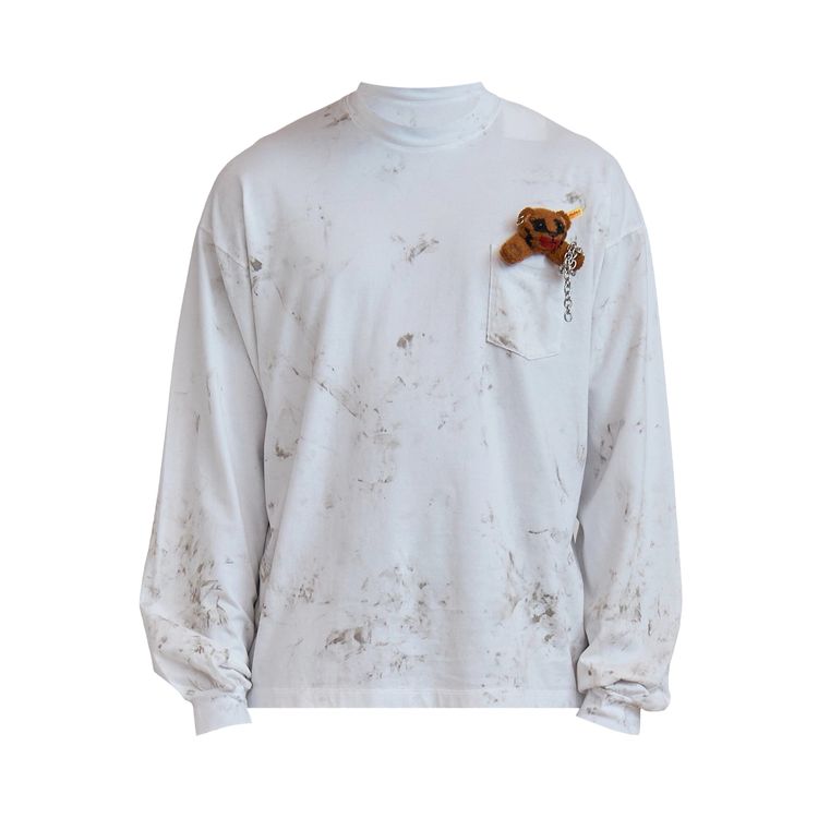Doublet Long Sleeve T Shirt with Villain Bear White