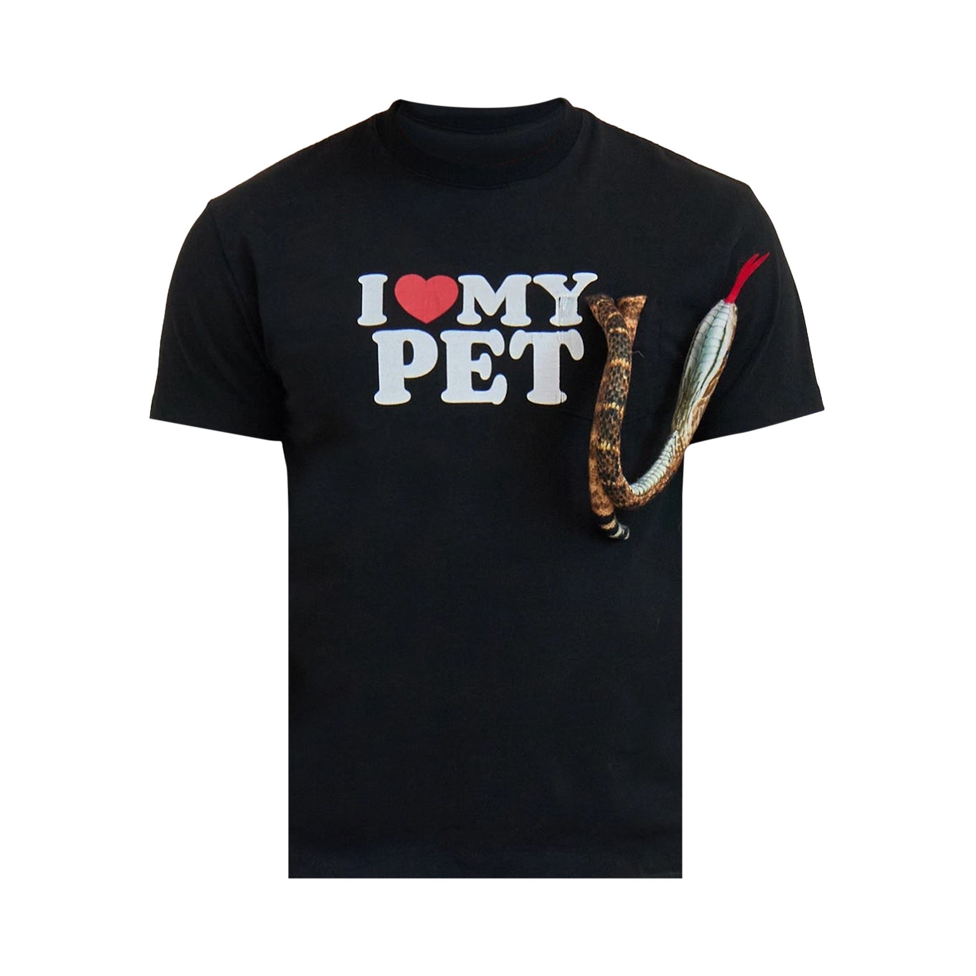 Buy Doublet I Love My Pet T-Shirt 'Black' - 25AW37CS399 | GOAT