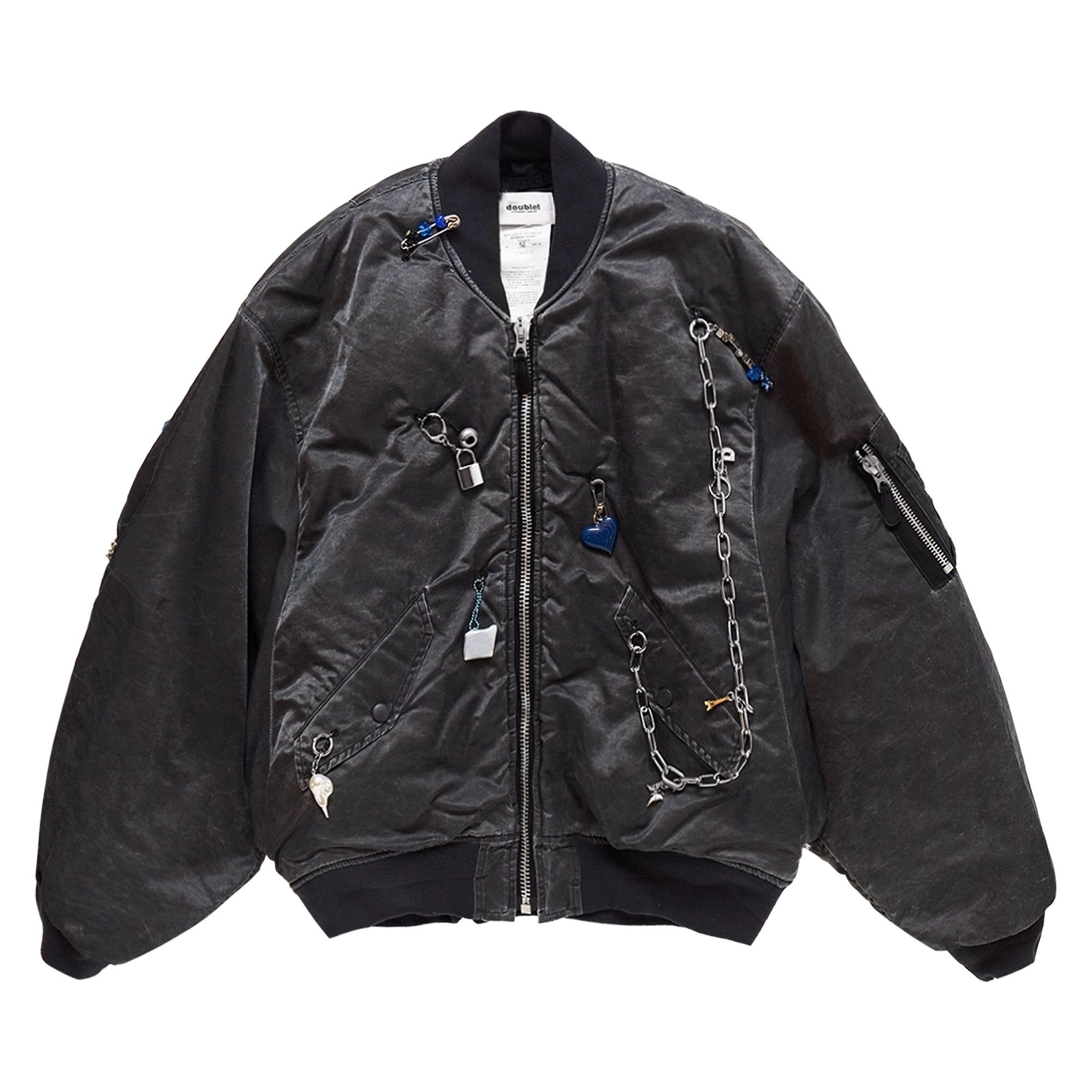 ジャケット・アウター KEY CHAIN DECORATED BOMBER JACKETdoublet KEY CHAIN DECORATED BOMBER JACKET-キーチェーデコレーテッドボンバー