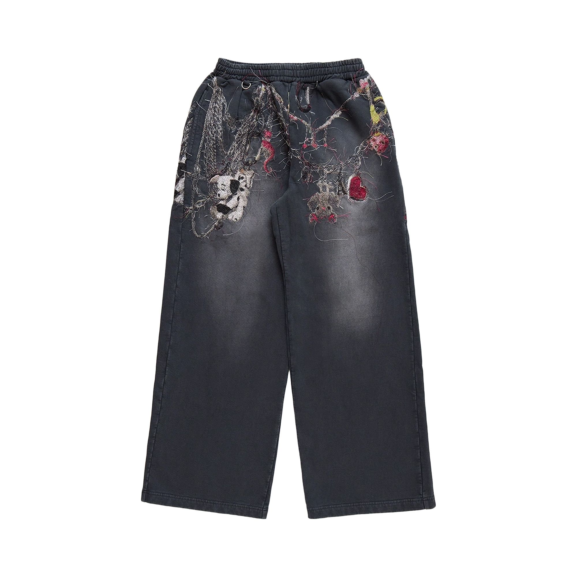 パンツ doublet EMBROIDERED CHAIN SWEATPANTS Buy Doublet Embroidered Chain Sweatpants 'Black' - 25AW43PT328 | GOAT