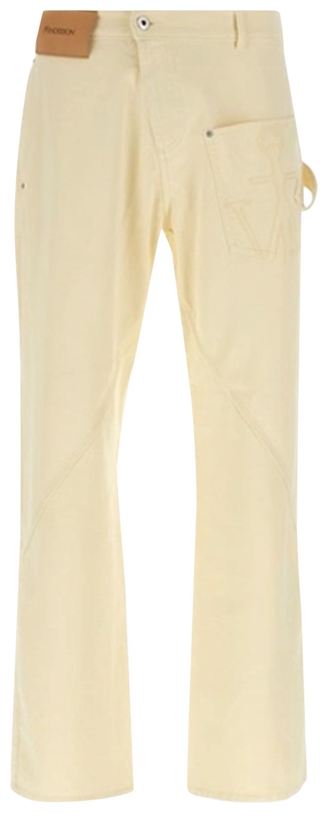 JW Anderson Twisted Workwear Trousers Lemon