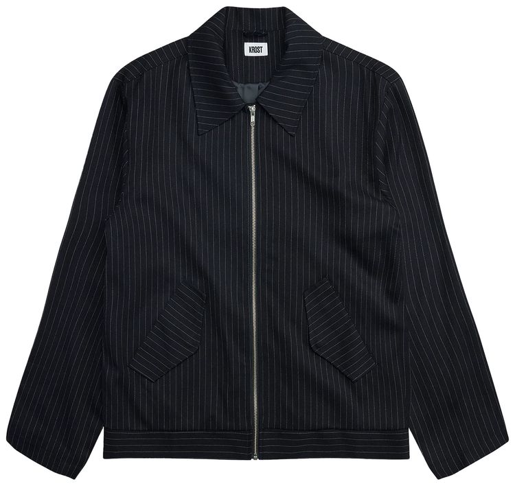 KROST University Pinstripe Jacket Blue