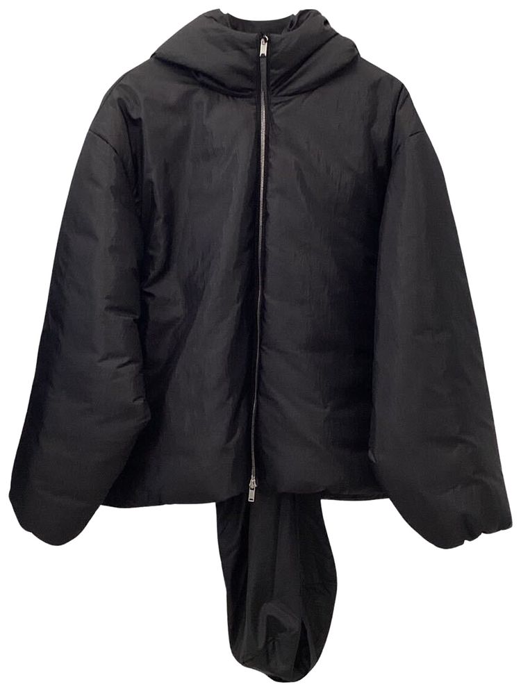 Jil Sander Hooded Down Jacket Black