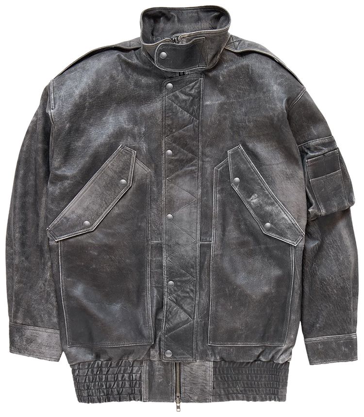 VAQUERA Oversized Flight Jacket Grey