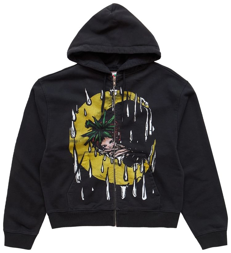 Sky High Farm Workwear Eri Zip Up Hoodie Black