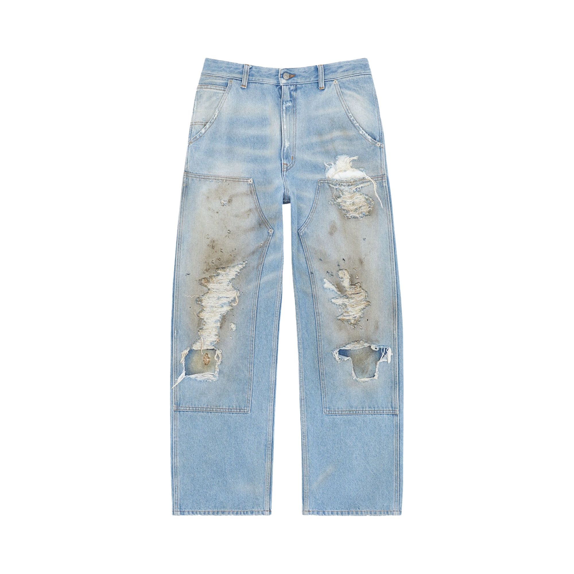 Buy MM6 Maison Margiela Distressed Jeans 'Blue' - SH2LA0017 M30018
