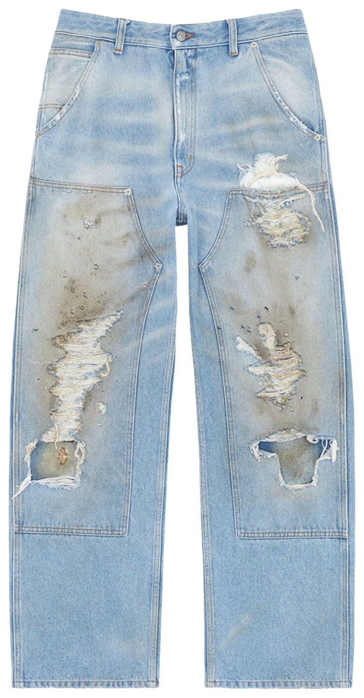 MM6 Maison Margiela Distressed Jeans Blue