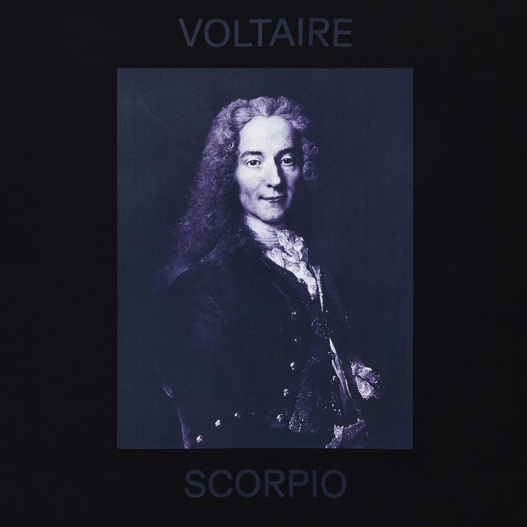 GOAT Horoscope Scorpio Tee Voltaire