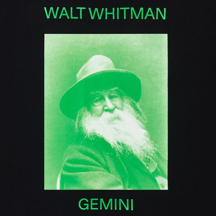 GOAT Horoscope Gemini Tee Walt Whitman