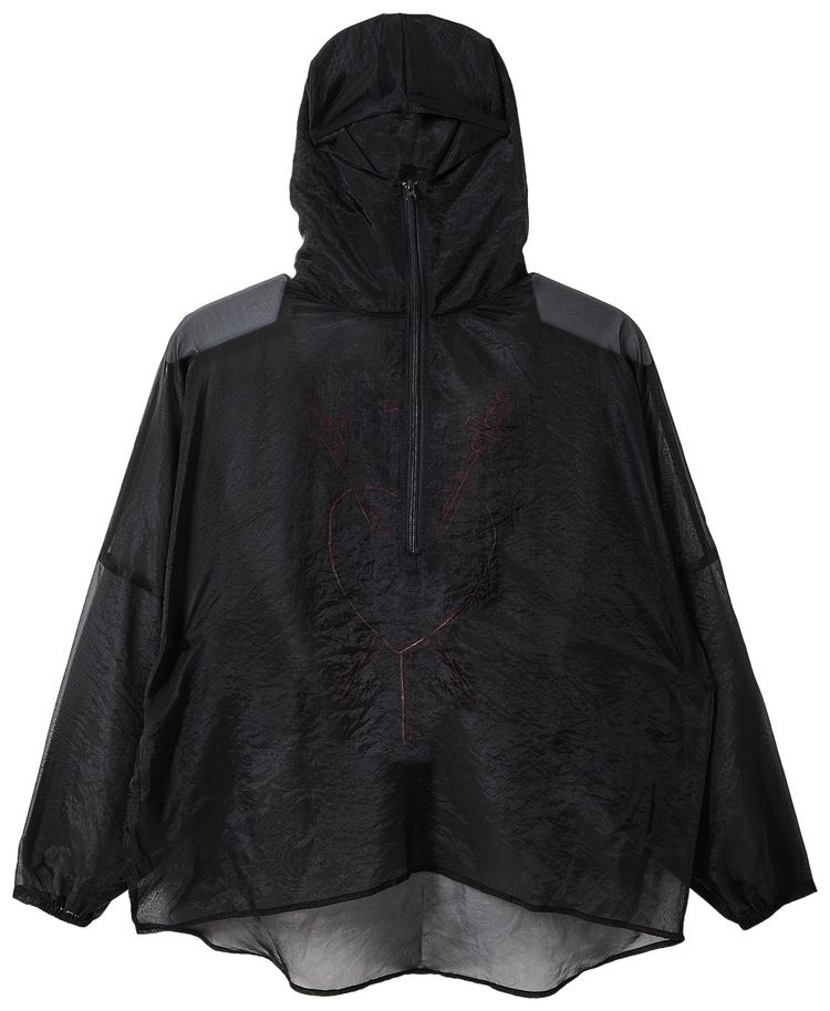 GOAT Sheer Three of Swords Tarot Anorak BlackRed