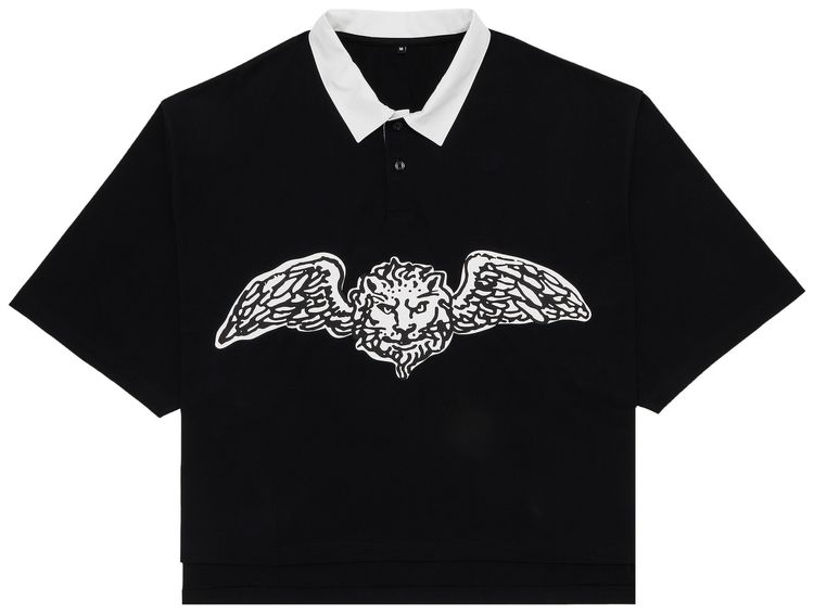 GOAT Winged Lion Polo Black