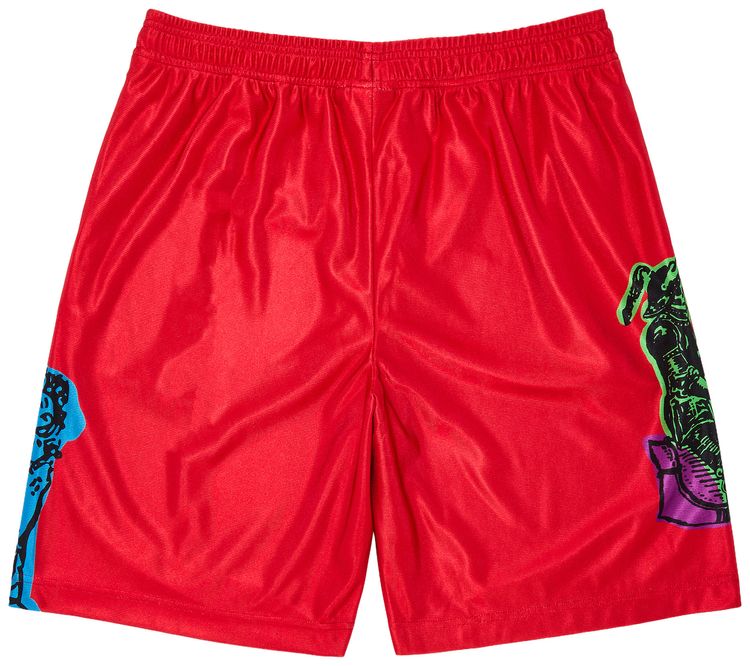 GOAT Death Tarot Shorts Red
