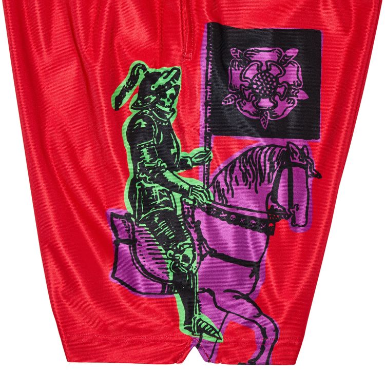GOAT Death Tarot Shorts Red