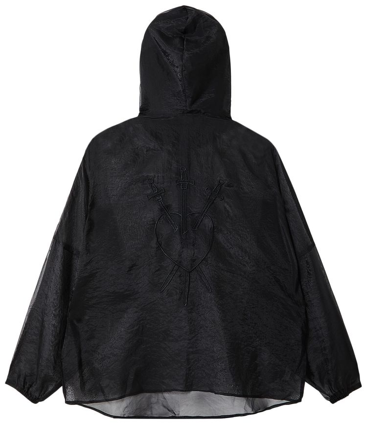 GOAT Sheer Three of Swords Tarot Anorak BlackBlack