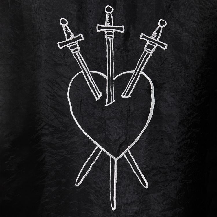 GOAT Sheer Three of Swords Tarot Anorak BlackSilver