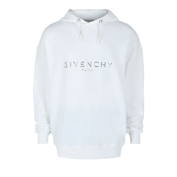 Givenchy Logo Graphic Hoodie White