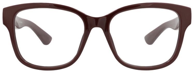 Gucci Square Frame Injection Optical Frames Red Transparent