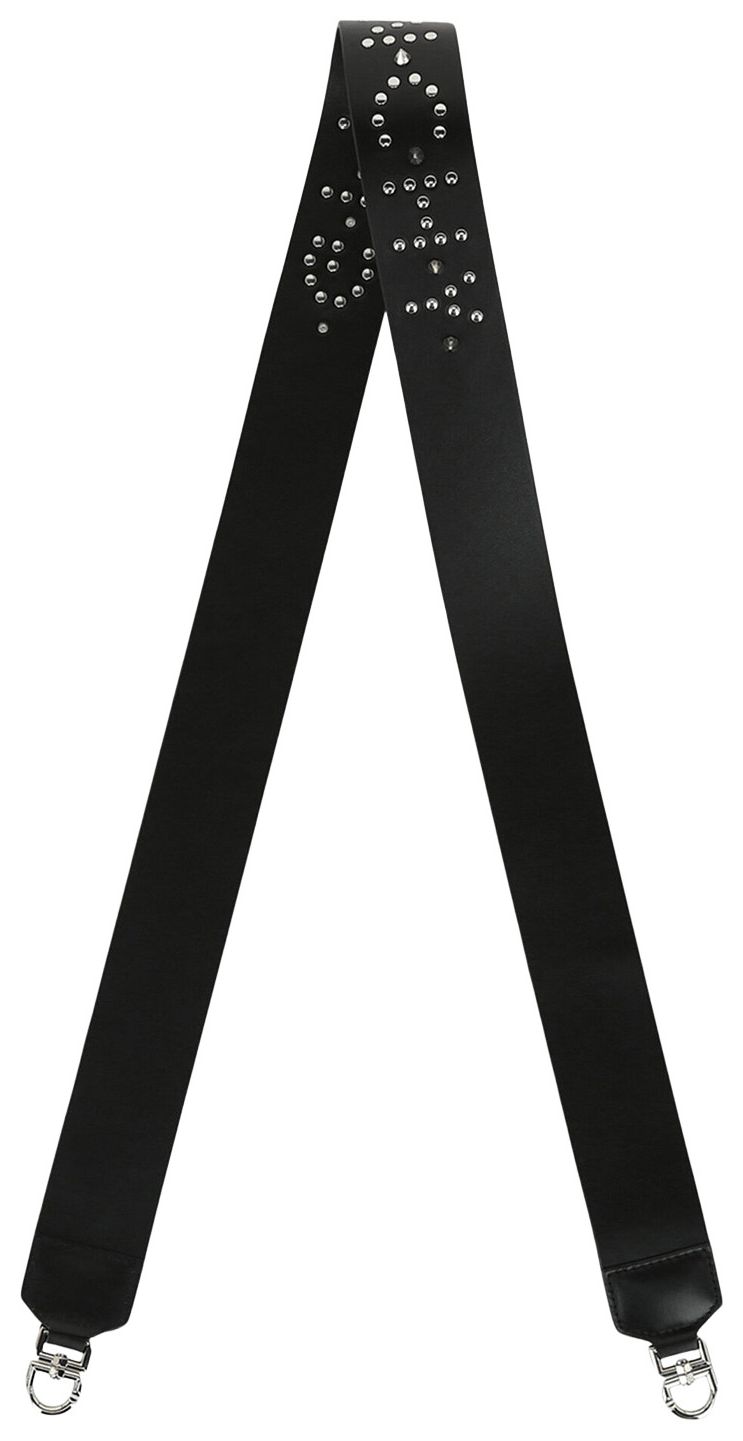 Givenchy Studded Handbag Strap In Leather Black